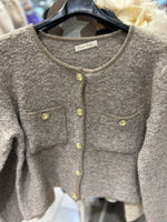 Cargar imagen en el visor de la galería, Suéter tipo chaqueta Bella
