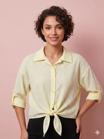 Cargar imagen en el visor de la galería, Blusa Vichy Nudo

